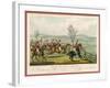 Shavington Day a Trial Between Rival Packs and Horsemen-Edward Duncan-Framed Art Print