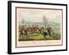 Shavington Day a Trial Between Rival Packs and Horsemen-Edward Duncan-Framed Art Print