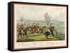 Shavington Day a Trial Between Rival Packs and Horsemen-Edward Duncan-Framed Stretched Canvas