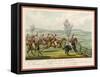 Shavington Day a Trial Between Rival Packs and Horsemen-Edward Duncan-Framed Stretched Canvas