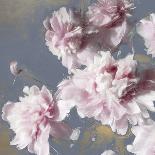 Peonies on Gray & Gold I-Shawna Sullivan-Art Print