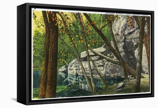 Shawnee National Forest, Illinois, Scenic View in Southern Illinois-Lantern Press-Framed Stretched Canvas