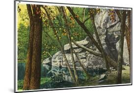 Shawnee National Forest, Illinois, Scenic View in Southern Illinois-Lantern Press-Mounted Art Print