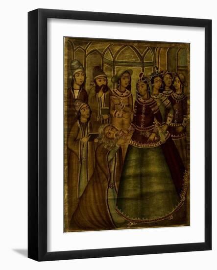 Shaykh Sanan and the Christian Maiden-Qajar School-Framed Giclee Print