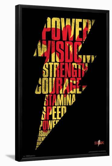 Shazam - Bolt-null-Framed Poster