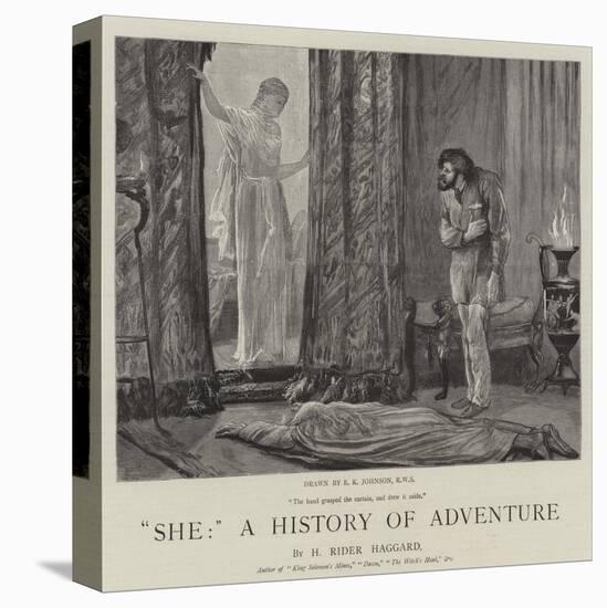 She, a History of Adventure-Edward Killingworth Johnson-Stretched Canvas