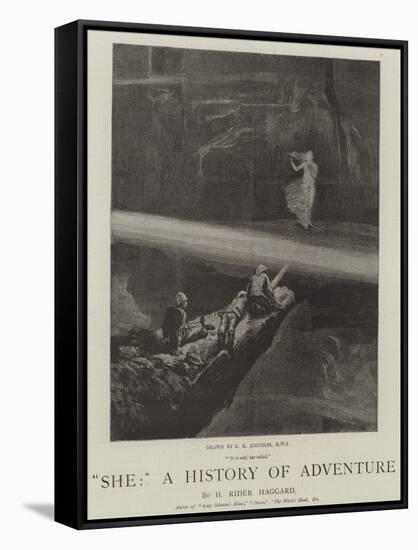 She, a History of Adventure-Edward Killingworth Johnson-Framed Stretched Canvas