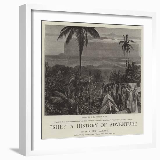 She, a History of Adventure-Edward Killingworth Johnson-Framed Giclee Print