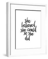 She Believed She Could so she Did-Brett Wilson-Framed Art Print