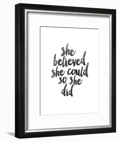 She Believed She Could so she Did-Brett Wilson-Framed Art Print