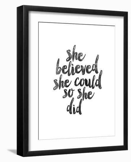 She Believed She Could so she Did-Brett Wilson-Framed Art Print