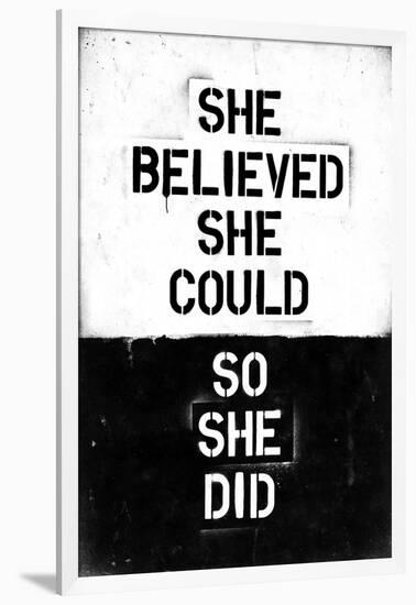 She Believed She Could, So She Did-null-Framed Art Print