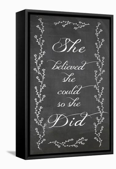 She Believed-Erin Clark-Framed Stretched Canvas