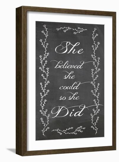 She Believed-Erin Clark-Framed Premium Giclee Print