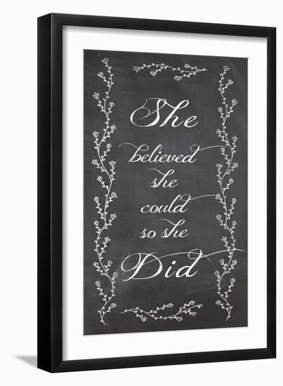 She Believed-Erin Clark-Framed Premium Giclee Print