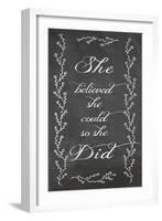She Believed-Erin Clark-Framed Premium Giclee Print