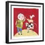 She Brought the Cow-Barbara Olsen-Framed Giclee Print