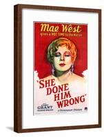 She Done Him Wrong, 1933-null-Framed Art Print