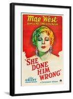 She Done Him Wrong, 1933-null-Framed Giclee Print