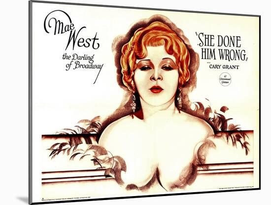 She Done Him Wrong, Mae West, 1933-null-Mounted Art Print