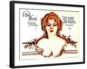 She Done Him Wrong, Mae West, 1933-null-Framed Art Print