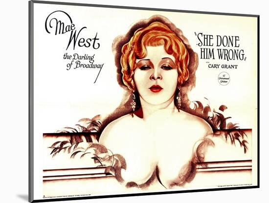 She Done Him Wrong, Mae West, 1933-null-Mounted Art Print