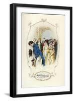 She Felt the Awkwardness of Having No Party To Join, 1907-Charles Edmund Brock-Framed Giclee Print