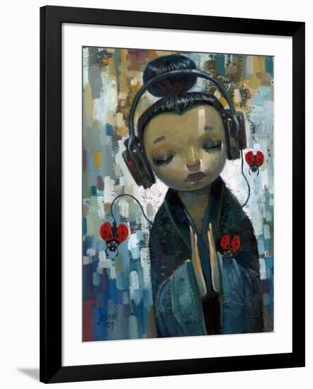 She Had Her Sources-Aaron Jasinski-Framed Art Print