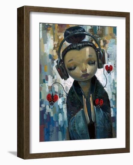 She Had Her Sources-Aaron Jasinski-Framed Art Print