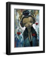 She Had Her Sources-Aaron Jasinski-Framed Premium Giclee Print