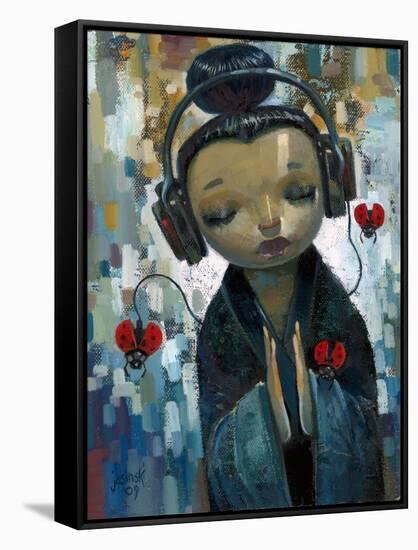 She Had Her Sources-Aaron Jasinski-Framed Stretched Canvas