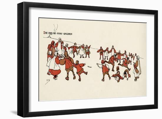 She Had So Many Children-John Hassall-Framed Art Print