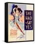 She Had to Say Yes, Lyle Talbot, Loretta Young on Midget Window Card, 1933-null-Framed Stretched Canvas