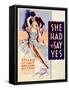 She Had to Say Yes, Lyle Talbot, Loretta Young on Midget Window Card, 1933-null-Framed Stretched Canvas