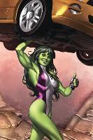 She-Hulk No.2 Cover: She-Hulk-Adi Granov-Lamina Framed Poster