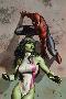 She-Hulk No.4 Cover: She-Hulk and Spider-Man-Adi Granov-Lamina Framed Poster