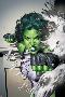 She-Hulk No.5 Cover: She-Hulk-Adi Granov-Lamina Framed Poster