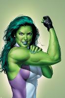 She-Hulk No.9 Cover: She-Hulk-Mike Mayhew-Lamina Framed Poster