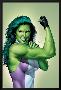 She-Hulk No.9 Cover: She-Hulk-Mike Mayhew-Lamina Framed Poster