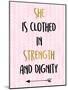 She Is Clothed-Kimberly Allen-Mounted Art Print