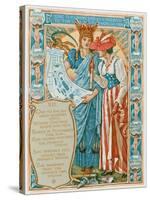 She Is Conducted by Chicago to the World's Fair-Walter Crane-Stretched Canvas