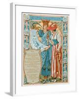 She Is Conducted by Chicago to the World's Fair-Walter Crane-Framed Giclee Print