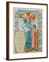 She Is Conducted by Chicago to the World's Fair-Walter Crane-Framed Giclee Print