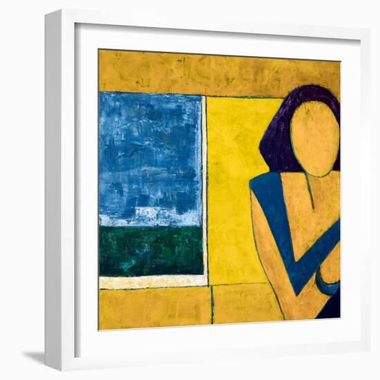 She is-Hyunah Kim-Framed Art Print