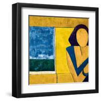 She is-Hyunah Kim-Framed Art Print