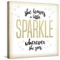 She leaves a sparkle 1-Kimberly Glover-Stretched Canvas