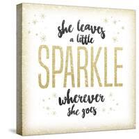 She leaves a sparkle 1-Kimberly Glover-Stretched Canvas