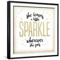 She leaves a sparkle 1-Kimberly Glover-Framed Giclee Print