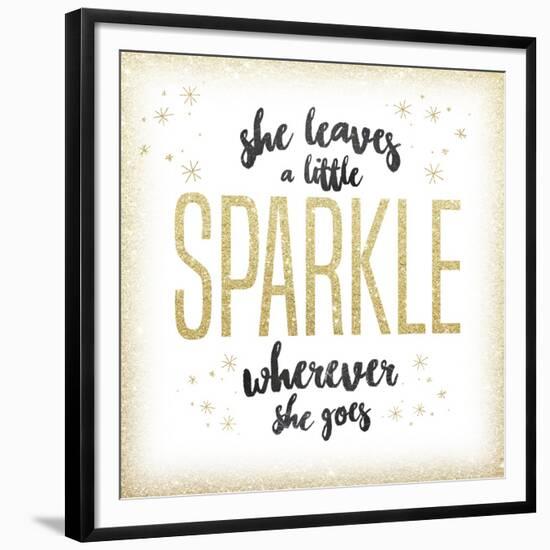 She leaves a sparkle 1-Kimberly Glover-Framed Giclee Print