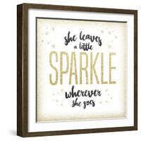 She leaves a sparkle 1-Kimberly Glover-Framed Giclee Print